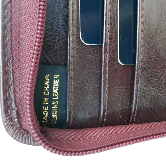 NWOT VTG GIORGIO BERNINI LEATHER TRAVEL WALLET - Picture 5 of 9